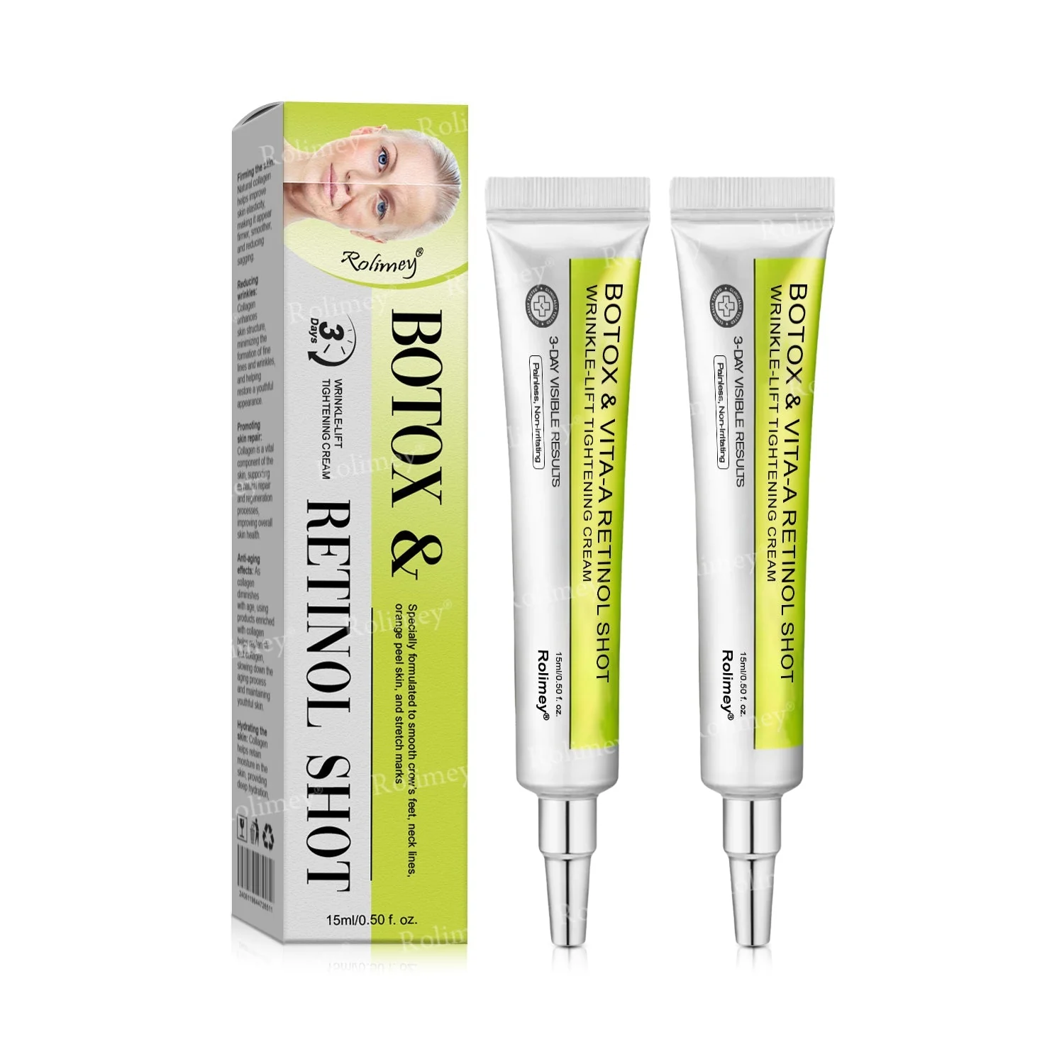 🥒Rolimey® Botox & Vita-A Retinol Shot Wrinkle-Lift Tightening cream - Last Day Promotion 70% OFF